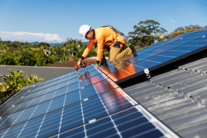 placas solares en tu casa prefabricada.